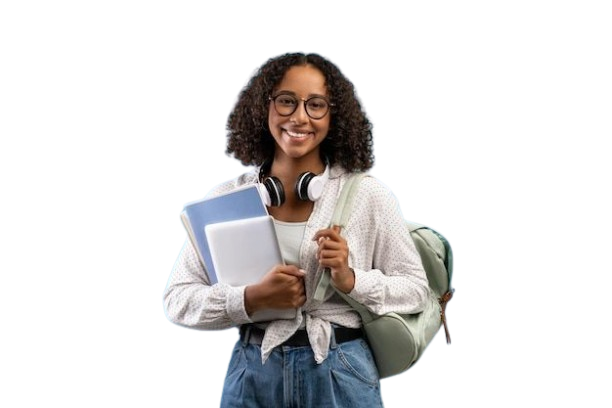 A focused Nigerian student working with a dedicated JAMB tutor on a practice past question paper